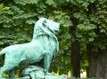  Paris  - Le Jardin du Luxembourg Statue lion en bronze 146